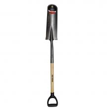 Jones Stephens S49423 - Premium Grade Wood Handle Shovel, D-Handle, 16'' Drain Spade, AMES No.15-738