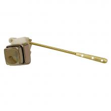 Jones Stephens T01074 - Chrome Plated ABS Fit-All Tank Trip Lever 8'' Front Mount Push Button with Brass Arm and