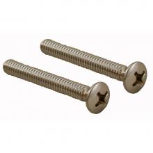 Jones Stephens T0521BS - Brushed Stainless Waste and Overflow Faceplate Screws