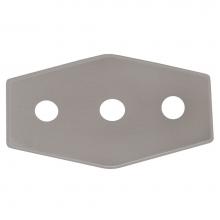 Jones Stephens T73817 - 1-3/8'' Three-Hole Repair Cover Plate