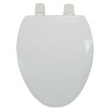 Jones Stephens U300V00 - Premium Molded Wood Seat for Vortens<sup>®</sup> Toilets, White, Elongated, Close