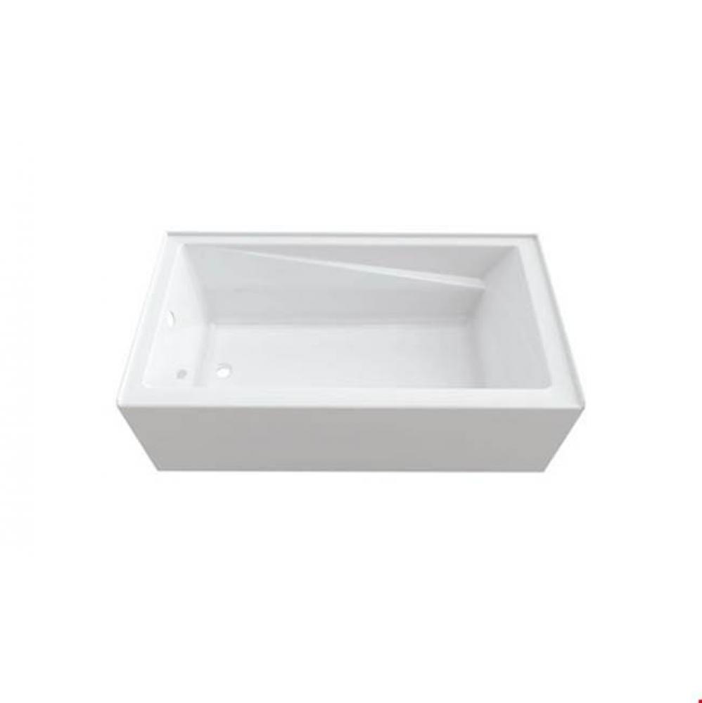 AZEA bathtub 32x60 AFR with Tiling Flange and Skirt, Left drain, Whirlpool, White