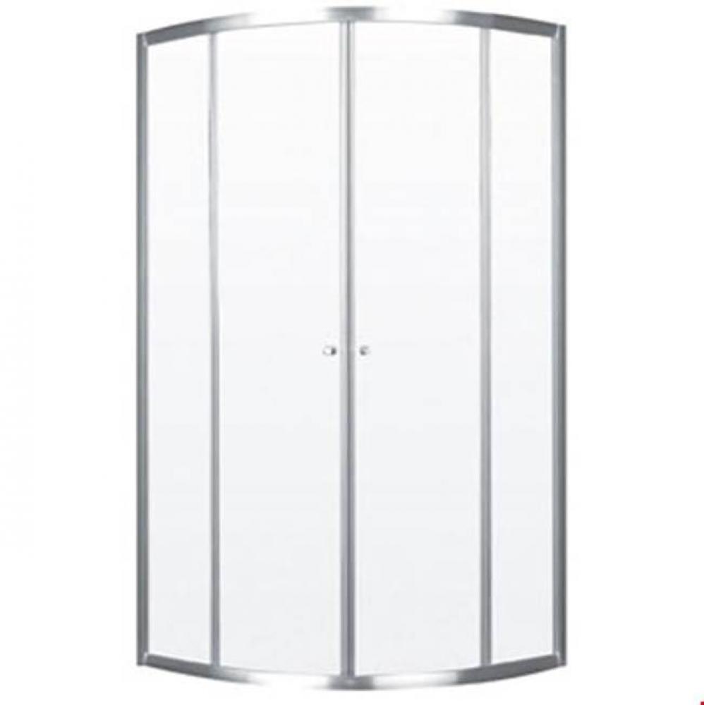BAROLO 36 Shower door, Central sliding, Chrome/Clear