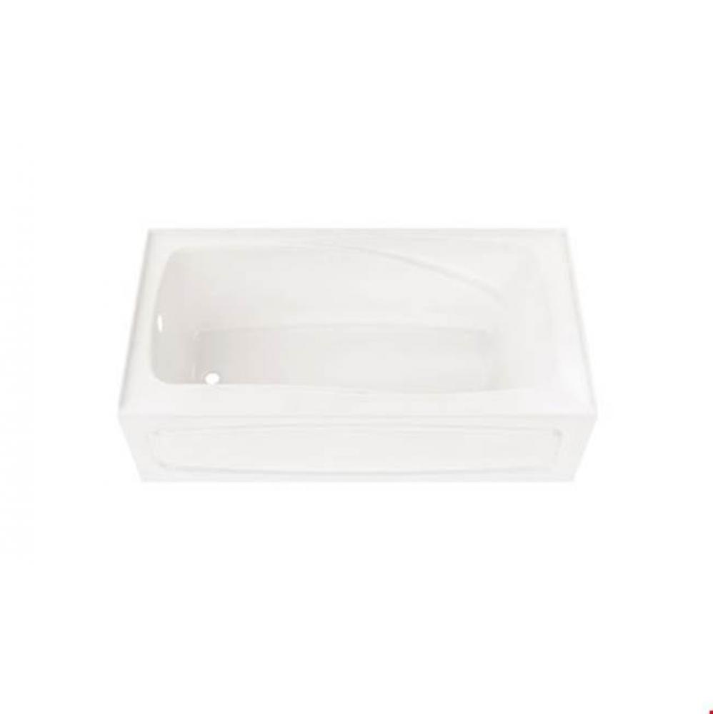 JUNA bathtub 32x66 with Tiling Flange and Skirt, Right drain, White