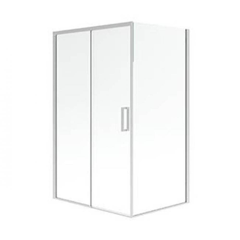 SELLA 3648 6mm sliding shower door, Chrome/Clear