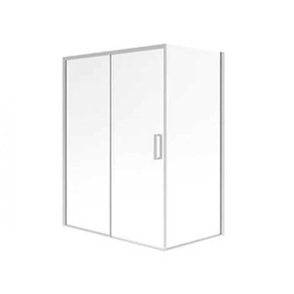 SELLA 3660 6mm sliding shower door, Chrome/Clear