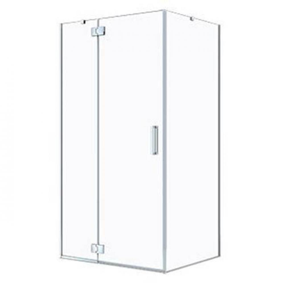 AZELIA 3660 Pivoting shower door, Chrome/Clear