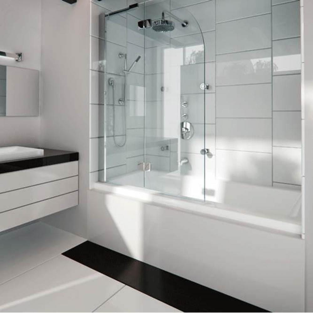 ZALEMA bathtub 32x60 AFR with Tiling Flange, Central drain, White