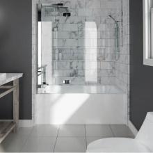 Neptune Entrepreneur E10.21110.5000.12 - ALBANA bathtub 30x60 with Tiling Flange and Skirt, Right drain, Bone