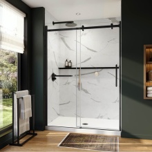 Neptune Entrepreneur 220289-900-340-000 - Axion 56 1/2-59 x 78 3/4 in. 8 mm Sliding Shower Door with Towel Bar for Alcove Installation with